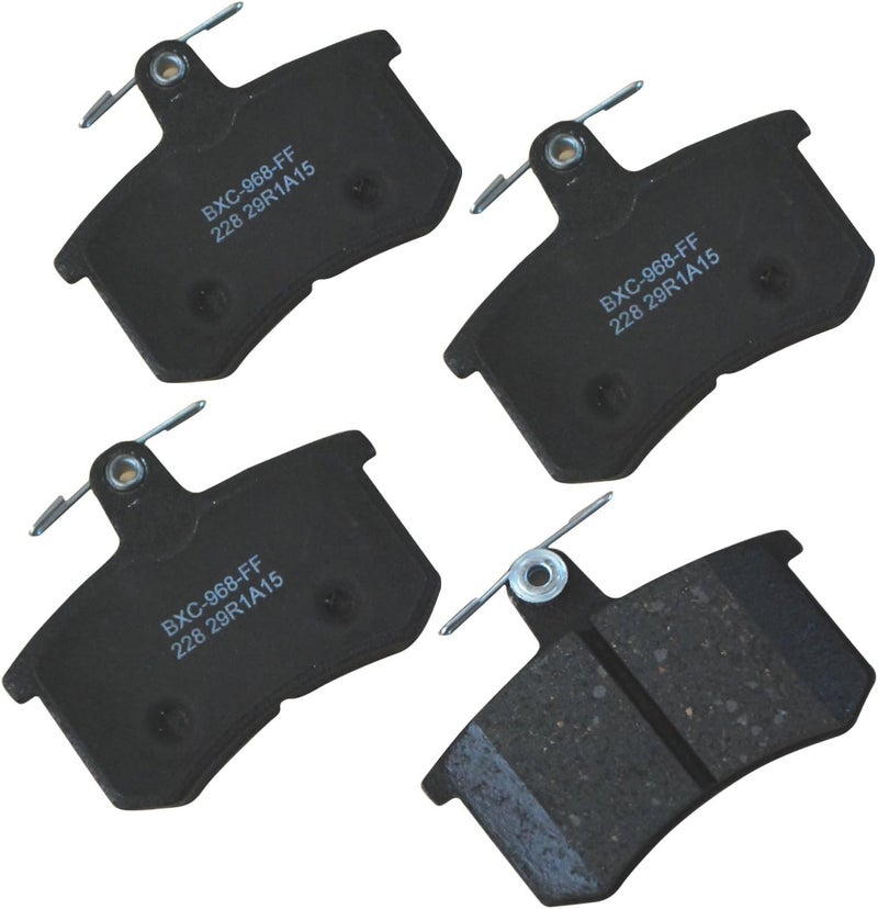 Bendix وسادات فرامل خلفية سيراميك SBC228 الممتازة لطرازات مختارة من ألفا روميو 164، أودي 80، 80 كواترو، 90، 90 100، 100 200، 200 4000 5000، 5000 A3، A4، A4 A6، A6 A8، A8 كابريوليه، كوبيه، كوبيه S3، S4، S6، V8 كواترو - Image 1